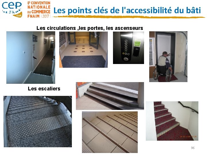 Les points clés de l'accessibilité du bâti Les circulations , les portes, les ascenseurs