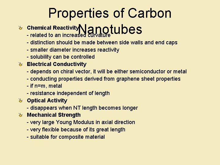 Properties of Carbon Chemical Reactivity Nanotubes - related to an increased curvature - distinction