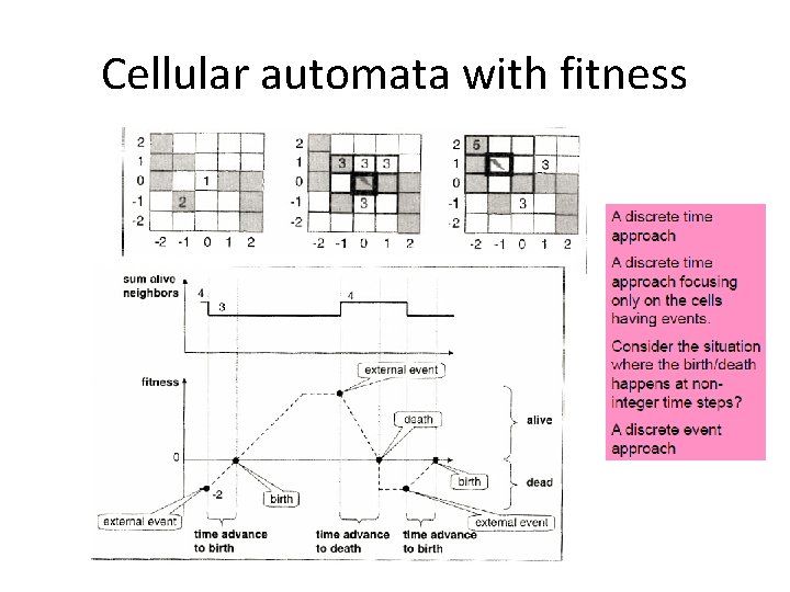 Cellular automata with fitness 