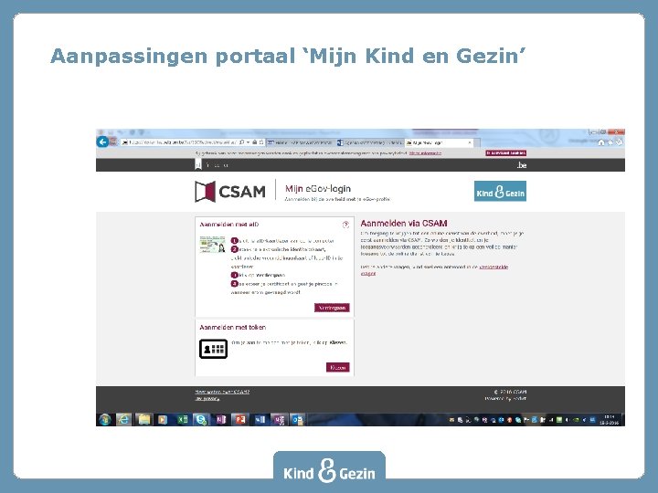 Aanpassingen portaal ‘Mijn Kind en Gezin’ 
