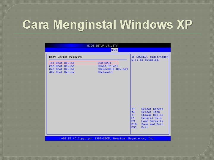 Cara Menginstal Windows XP 