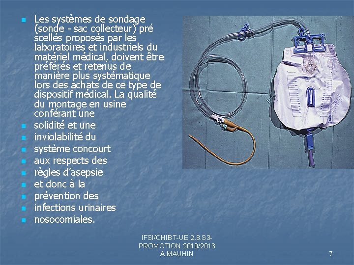 n n n n n Les systèmes de sondage (sonde - sac collecteur) pré n n n n n Les systèmes de sondage (sonde - sac collecteur) pré