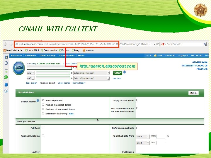CINAHL WITH FULLTEXT http: //search. ebscohost. com 16 CINAHL WITH FULLTEXT http: //search. ebscohost. com 16
