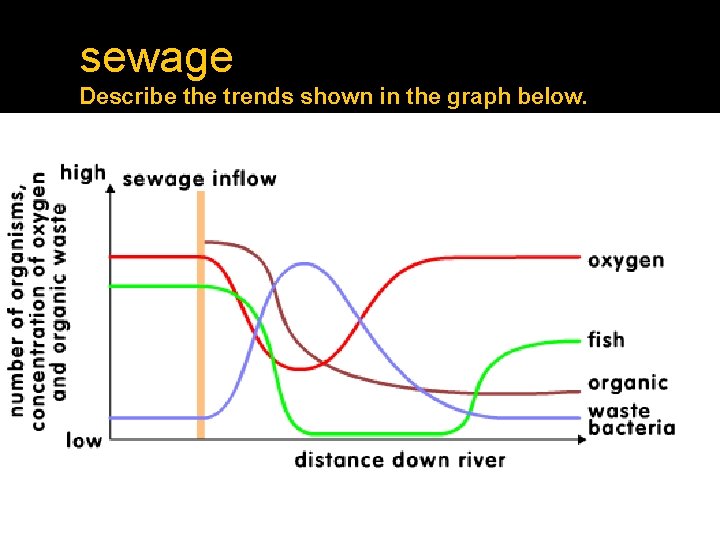 sewage Describe the trends shown in the graph below. 