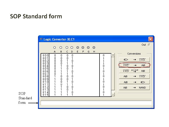 SOP Standard form 