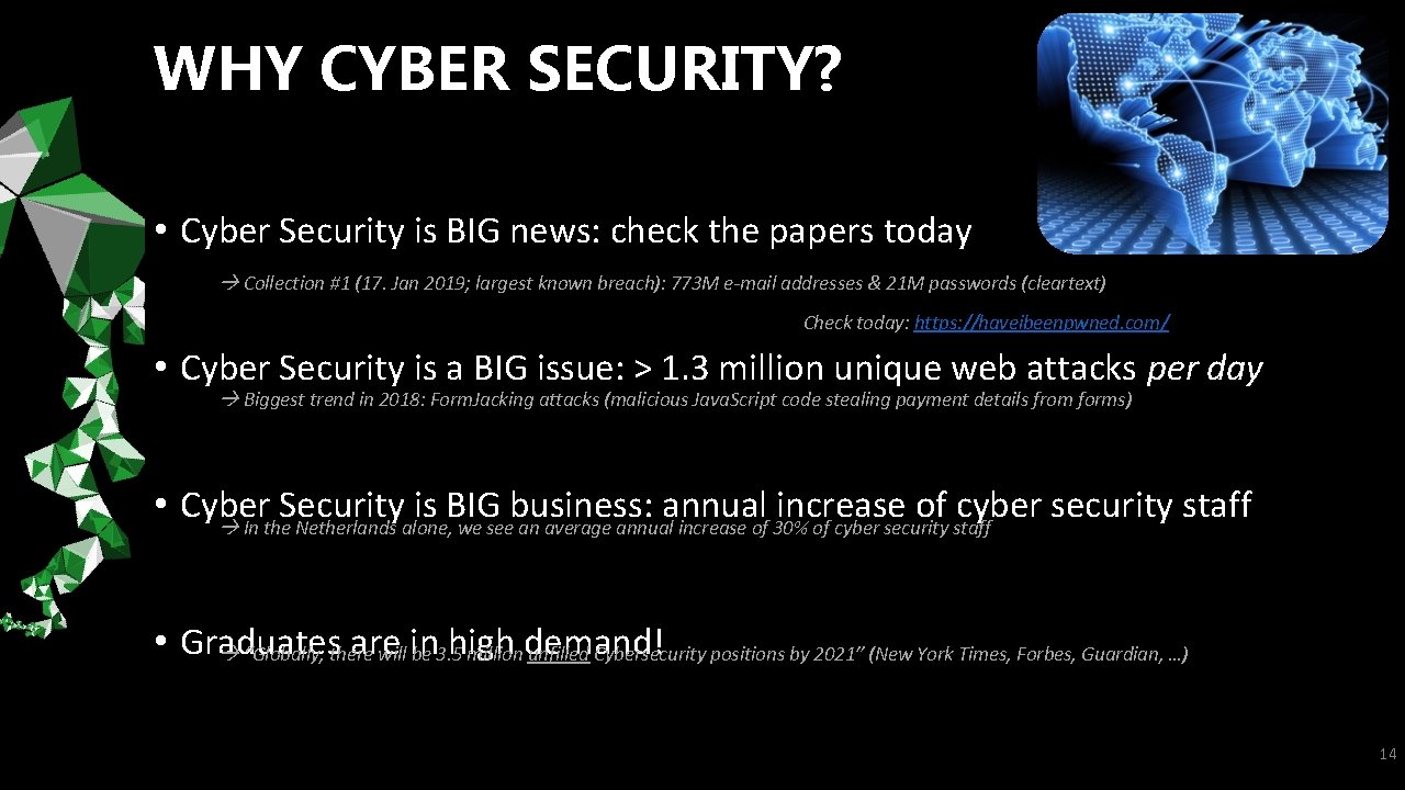 WHY CYBER SECURITY? • Cyber Security is BIG news: check the papers today Collection WHY CYBER SECURITY? • Cyber Security is BIG news: check the papers today Collection