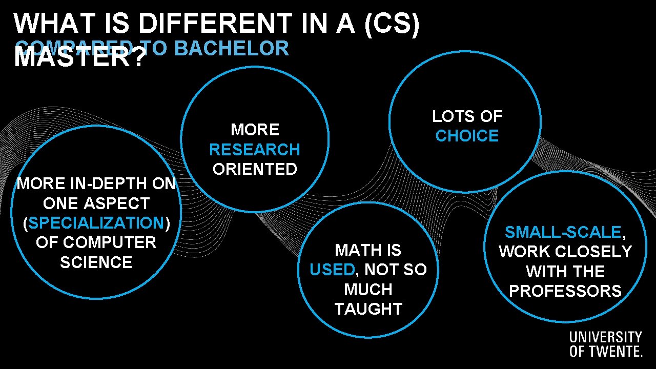 WHAT IS DIFFERENT IN A (CS) COMPARED TO BACHELOR MASTER? MORE IN-DEPTH ON ONE WHAT IS DIFFERENT IN A (CS) COMPARED TO BACHELOR MASTER? MORE IN-DEPTH ON ONE