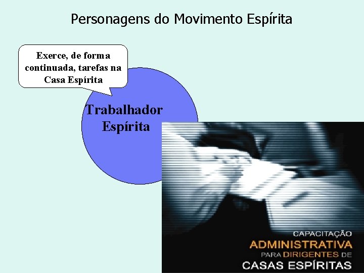 Personagens do Movimento Espírita Exerce, de forma continuada, tarefas na Casa Espírita Trabalhador Espírita Personagens do Movimento Espírita Exerce, de forma continuada, tarefas na Casa Espírita Trabalhador Espírita