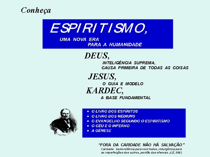 Conheça DEUS, INTELIGÊNCIA SUPREMA, CAUSA PRIMEIRA DE TODAS AS COISAS JESUS, O GUIA E Conheça DEUS, INTELIGÊNCIA SUPREMA, CAUSA PRIMEIRA DE TODAS AS COISAS JESUS, O GUIA E