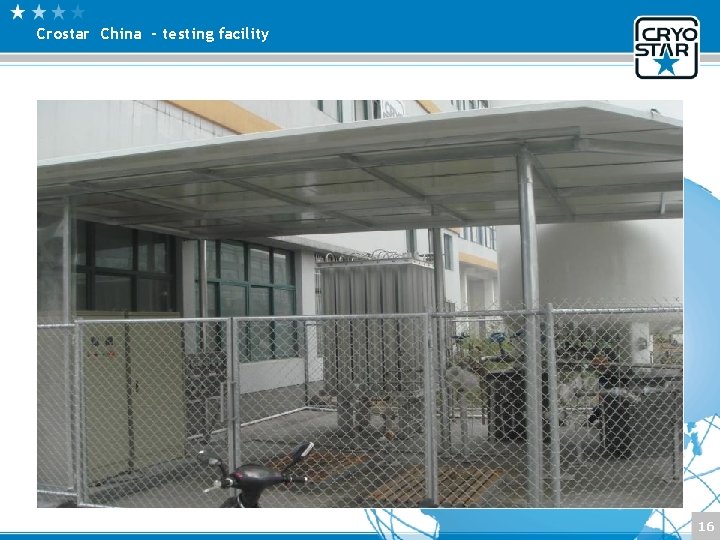 Crostar China - testing facility 16 Crostar China - testing facility 16