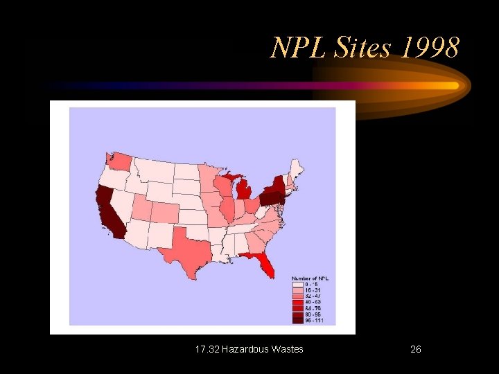 NPL Sites 1998 17. 32 Hazardous Wastes 26 NPL Sites 1998 17. 32 Hazardous Wastes 26