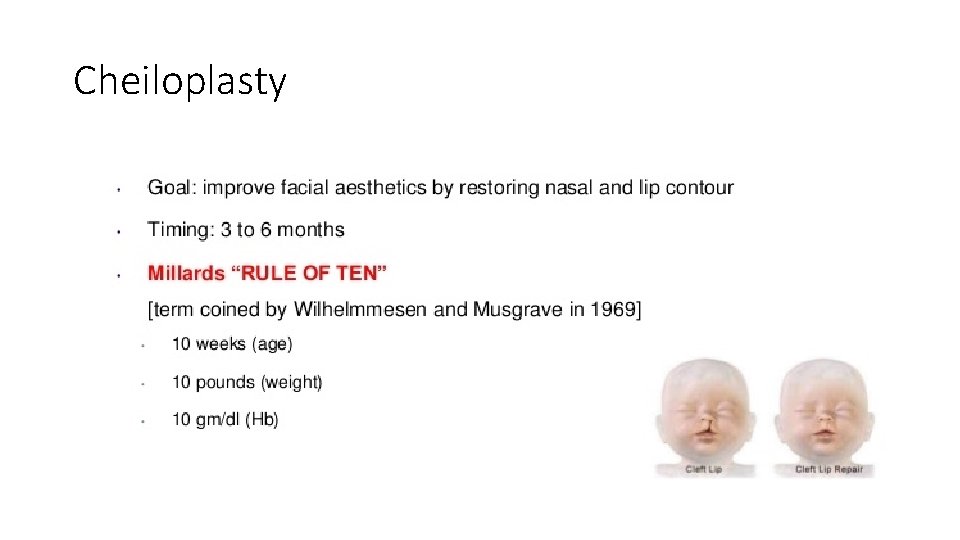 Cheiloplasty 