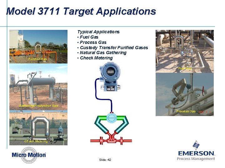 Model 3711 Target Applications Purified Gas Typical Applications • Fuel Gas • Process Gas