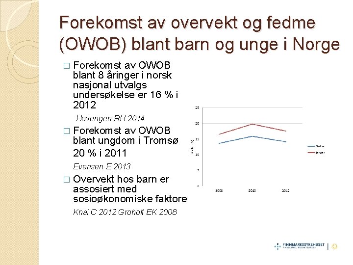 Forekomst av overvekt og fedme (OWOB) blant barn og unge i Norge � Forekomst