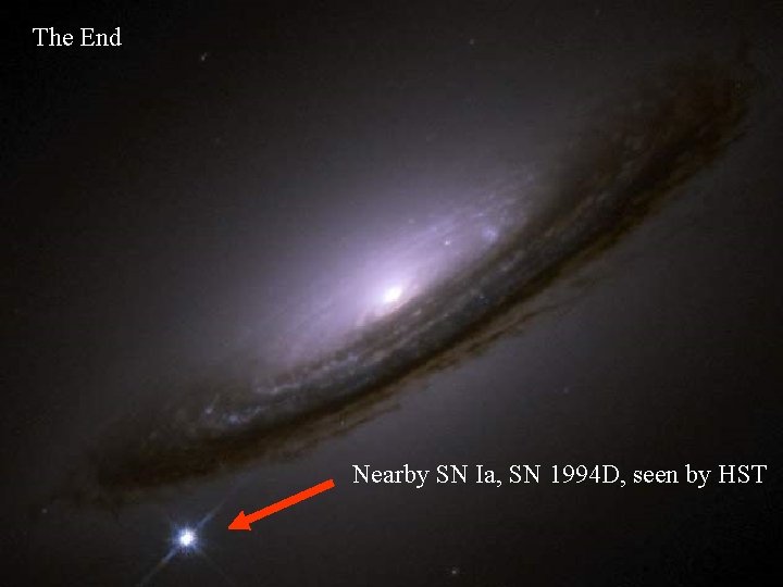 The End Nearby SN Ia, SN 1994 D, seen by HST 