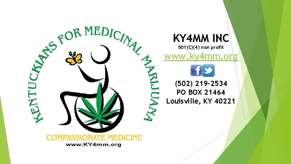 KY 4 MM INC 501(C)(4) non profit www. ky 4 mm. org (502) 219