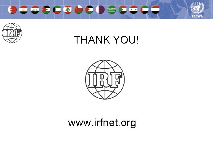 THANK YOU! www. irfnet. org 