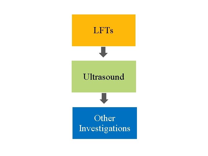LFTs Ultrasound Other Investigations 