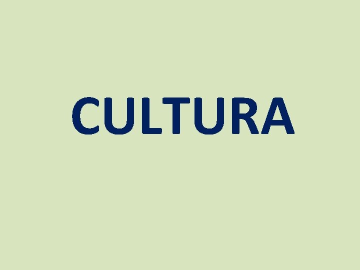CULTURA 