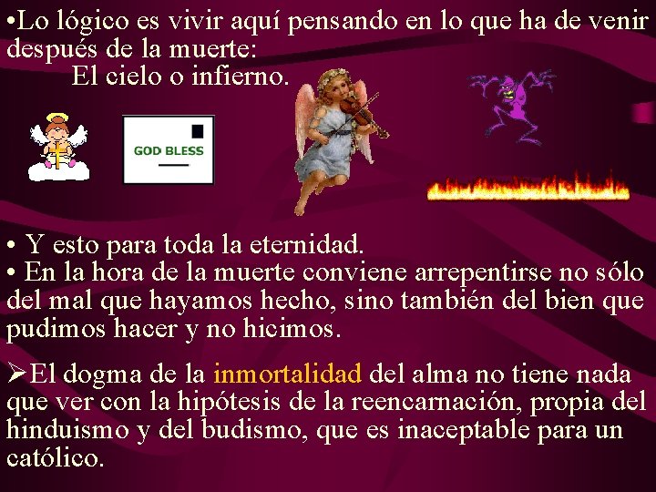 • Lo lógico es vivir aquí pensando en lo que ha de venir • Lo lógico es vivir aquí pensando en lo que ha de venir