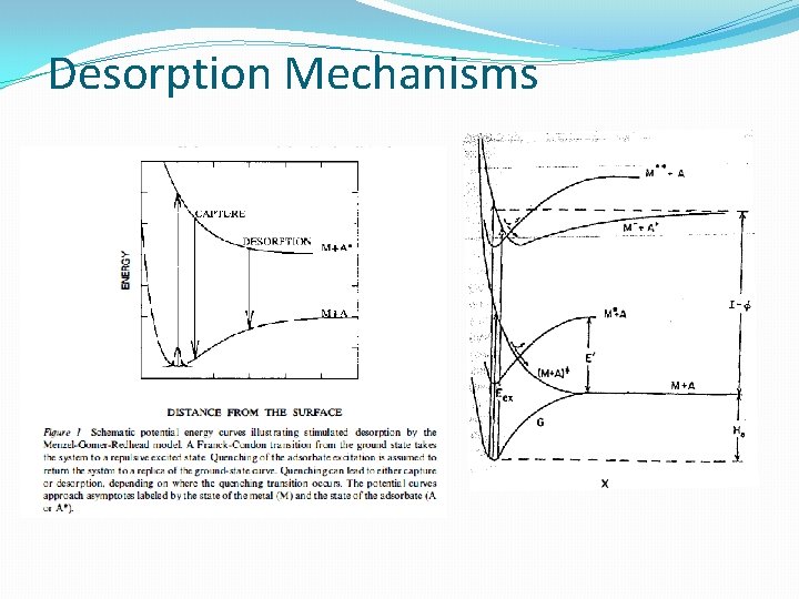 Desorption Mechanisms 