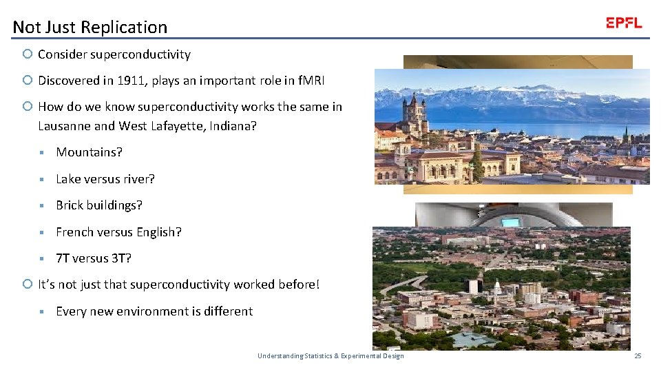 Not Just Replication Consider superconductivity Discovered in 1911, plays an important role in f.