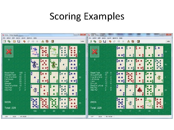 Scoring Examples 