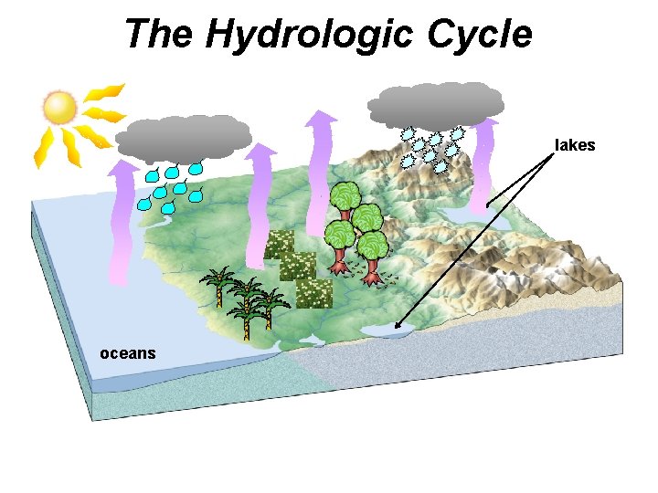 The Hydrologic Cycle lakes oceans 