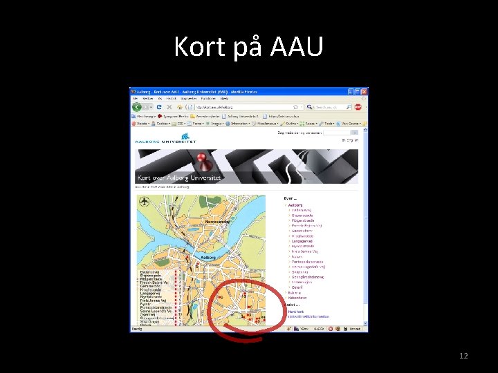 Kort på AAU 12 