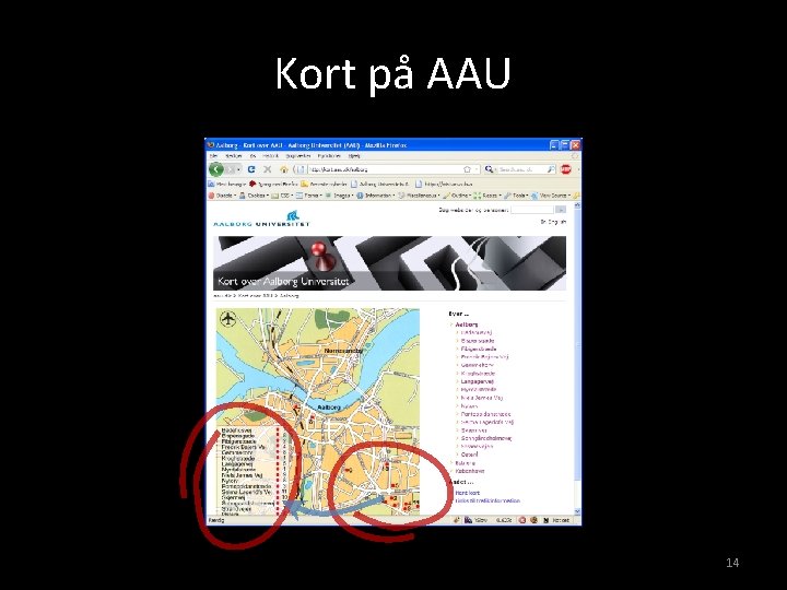 Kort på AAU 14 