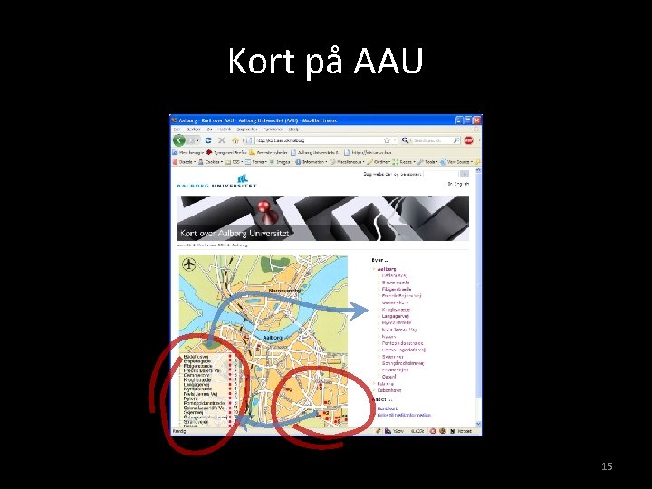 Kort på AAU 15 