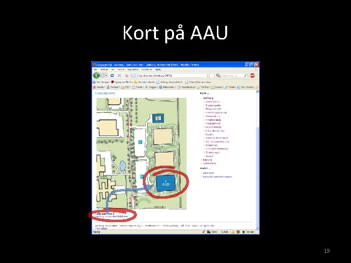 Kort på AAU 19 