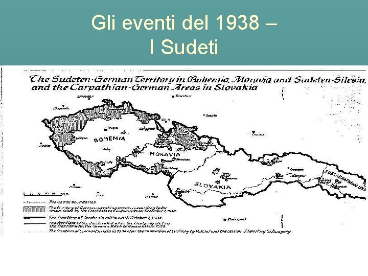 Gli eventi del 1938 – I Sudeti 