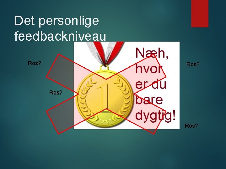 Det personlige feedbackniveau Ros? 