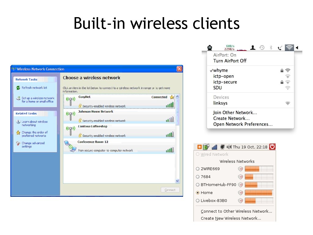 Built-in wireless clients 4 