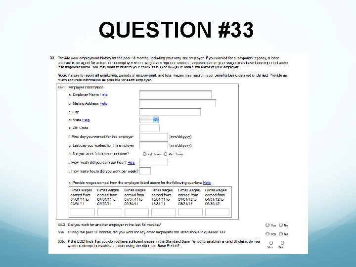 QUESTION #33 