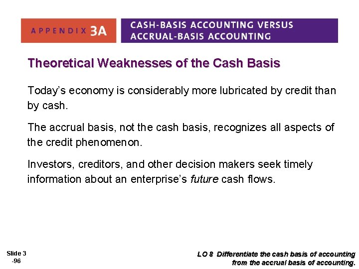 Theoretical Weaknesses of the Cash Basis Today’s economy is considerably more lubricated by credit