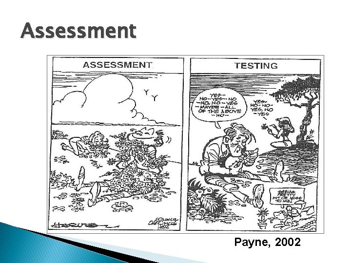 Assessment Payne, 2002 