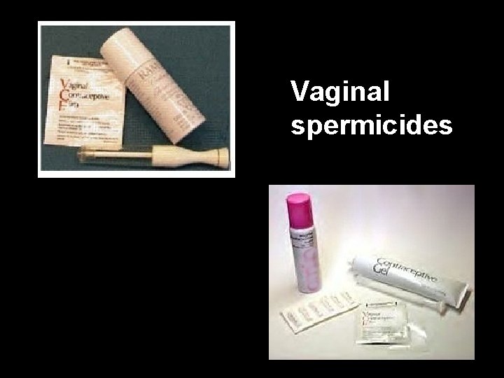 Vaginal spermicides 