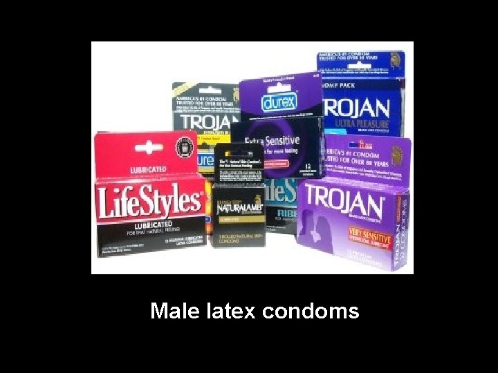 Male latex condoms 