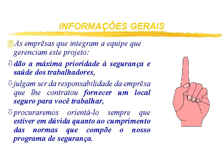 INFORMAÇÕES GERAIS 4 As emprêsas que integram a equipe que gerenciam este projeto: òdão