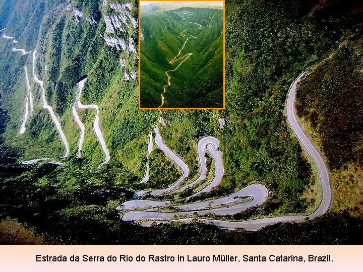 Estrada da Serra do Rio do Rastro in Lauro Müller, Santa Catarina, Brazil. 