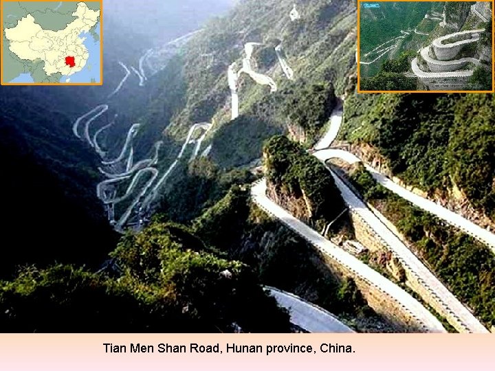 Tian Men Shan Road, Hunan province, China. 
