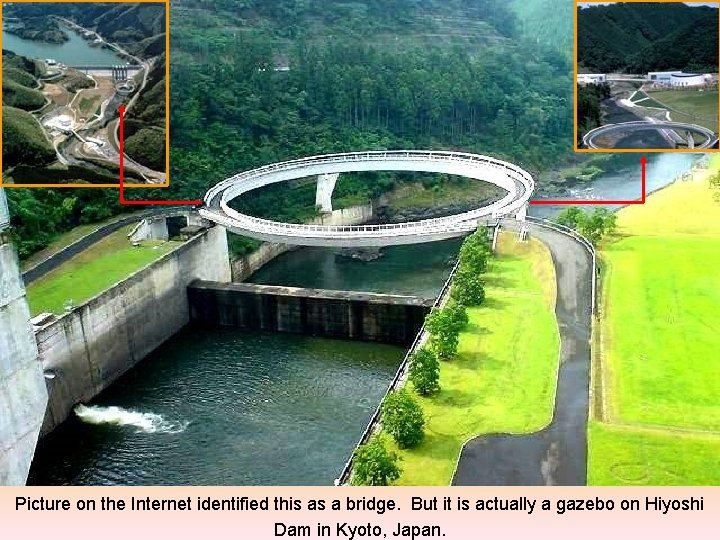 Picture on the Internet identified this as a bridge. But it is actually a