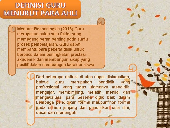 Definisi Guru Menurut Tokoh Englshcin