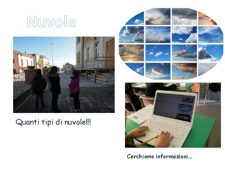 Nuvole Quanti tipi di nuvole!!! Cerchiamo informazioni… 