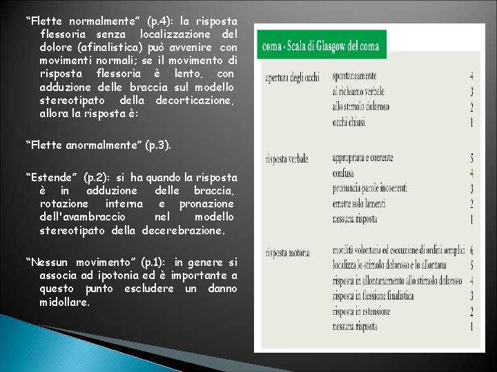 “Flette normalmente” (p. 4): la risposta flessoria senza localizzazione del dolore (afinalistica) può avvenire