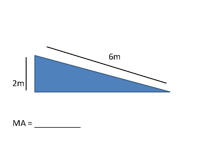 6 m 2 m MA = _____ 