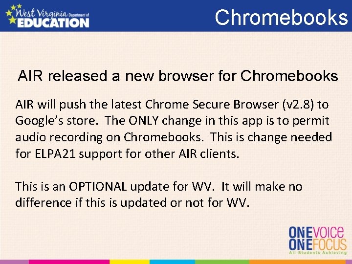 Chromebooks AIR released a new browser for Chromebooks AIR will push the latest Chrome
