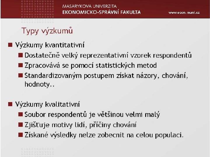 www. econ. muni. cz Zápatí prezentace 24 